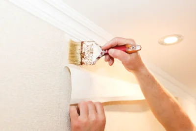 Pose de papier peint à Darcey — revêtements muraux et toiles de verre